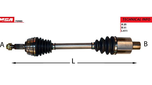 [MGA 70985] Duster Aks Komple Sağ 4X4 -2018 391009882R