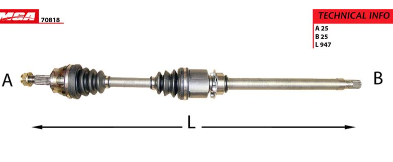 [MGA-70818] Linea 1.6 Komple Aks Sağ 51785060