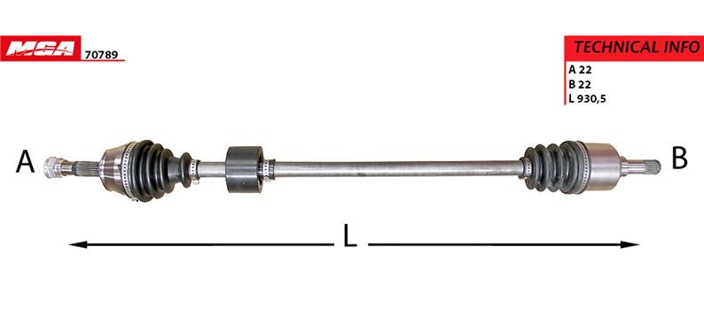 [MGA 70789] Doblo 2006- 1.4 Benzinli Komple Aks Sağ 51757653