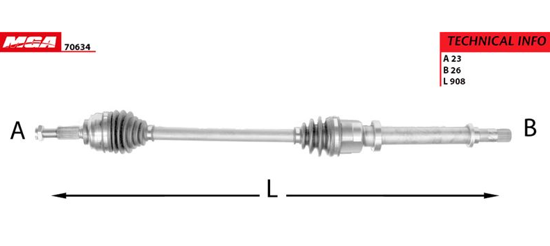 [MGA-70634] Clio 4 Komple Aks Sağ 1.2 16V Komple 391003429R