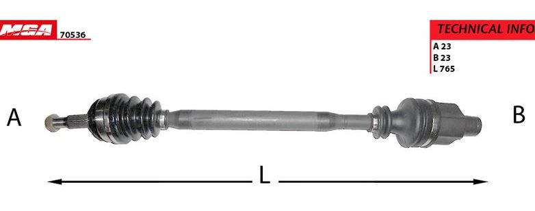 [MGA 70536] Logan 05-- 1.5 1.6 Komple Aks Sağ Abs siz 82000499306