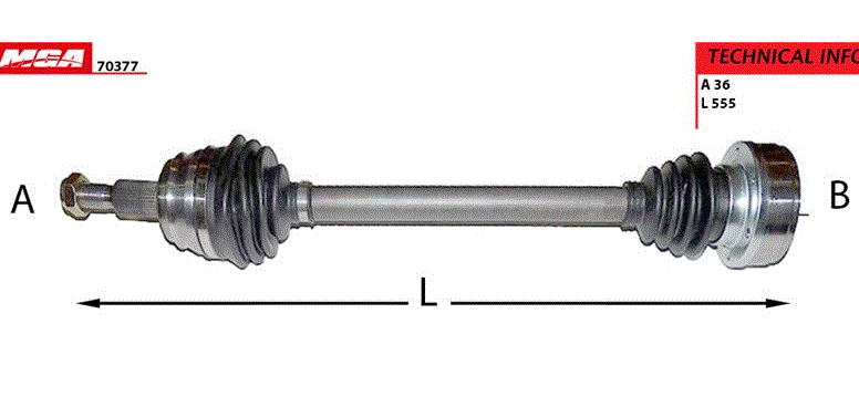 [MGA 70377] Golf Bora Audi A3 Toledo İbiza 98-04 Aks Komple Sol AKL AEH 1J0407271Q