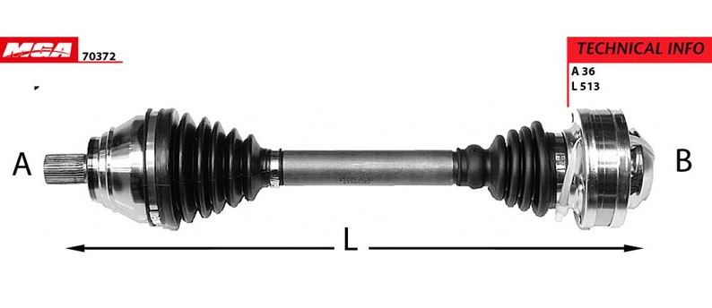 Caddy Golf Passat Leon 04-15 Aks Komple Sol 2K0407271E