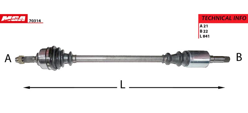 [MGA-70314] C3 Komple Aks Sağ 1.4İ Benzinli Komple 3273.EN 3273.EA