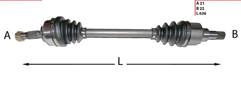 [MGA-70310] C3 Komple Aks Sol 1.4 Hdi Dizel Komple