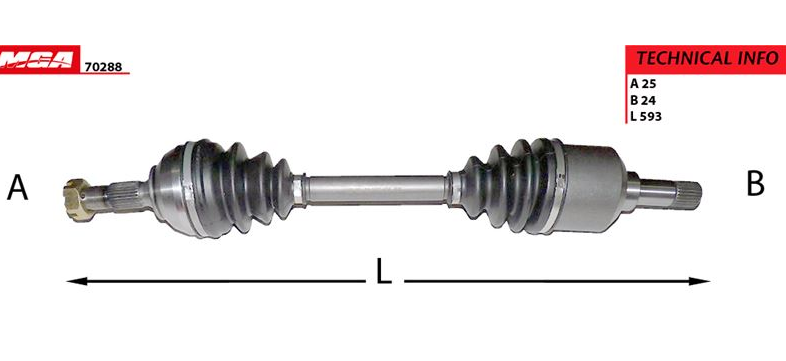 [MGA 70288] Partner Berlingo 1.9 (96-07) Y.M E.M Komple Aks Sol Abs Siz 3273.C3
