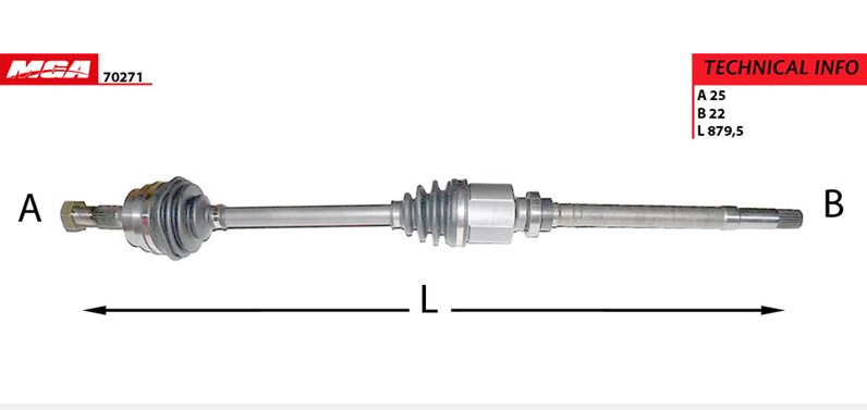 P306 Tu5Jp 1.6 Komple Aks Sağ 3273.G3