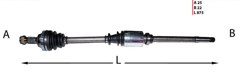 P306 (93-02) 1.4 1.6 Komple Aks Sağ Abs Li 29Diş