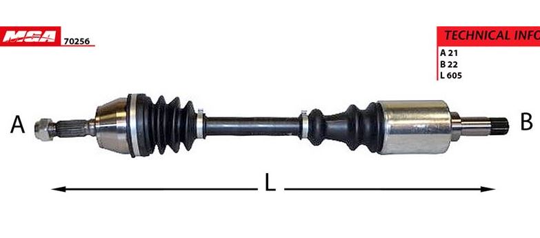 P205 Sol Aks Komple 3272.16
