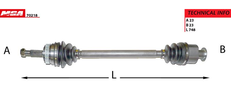 [MGA-70218] Laguna 1 1.6 16V 2.0 8v F3r Ön Komple Aks Sağ Absli 7701349998