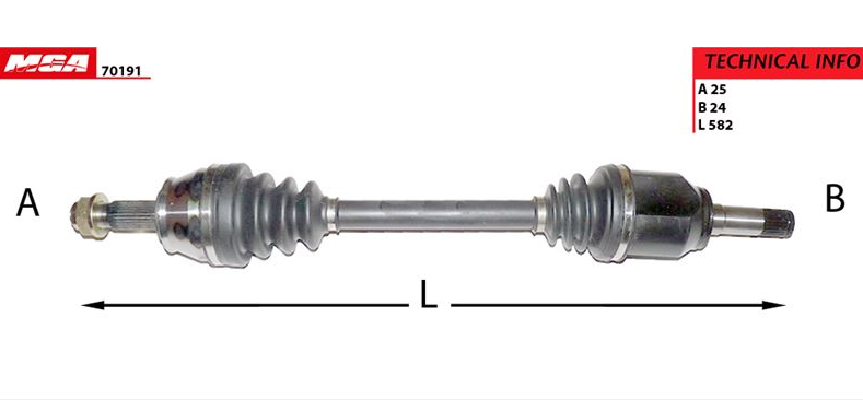 [MGA 70191] Linea 1.3 Komple Aks Sol 51816764