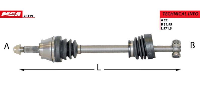 [MGA-70119] Palio 97-01 Albea 97-02 Sol Komple Aks Benzinli Laleli Komple 46307506