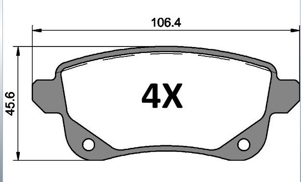[MGA-55670] Megane 4 Talisman Arka Balata 440608235R