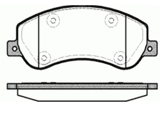[MGA 55259] Amarok 10- V347 06- Ön Balata Tek Teker Fişli 2H0698151A
