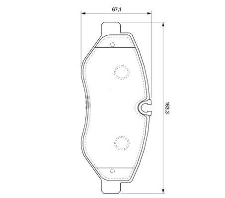 [MGA 55215] Crafter 06-16 Sprinter 06- Ön Balata Tek Teker Tek Fişli 2E0698151B