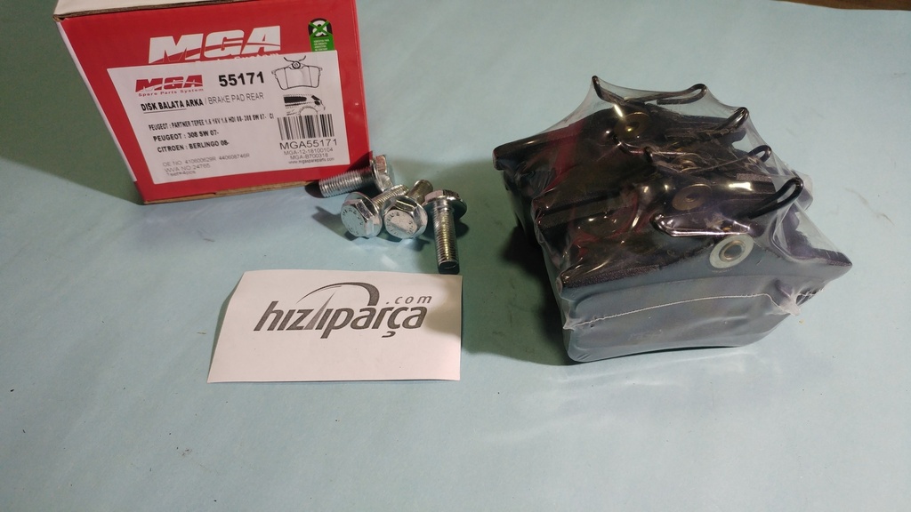 Partner Tepee P308 Sw Berlingo 2008-- Hdi Arka Balata (Disk)