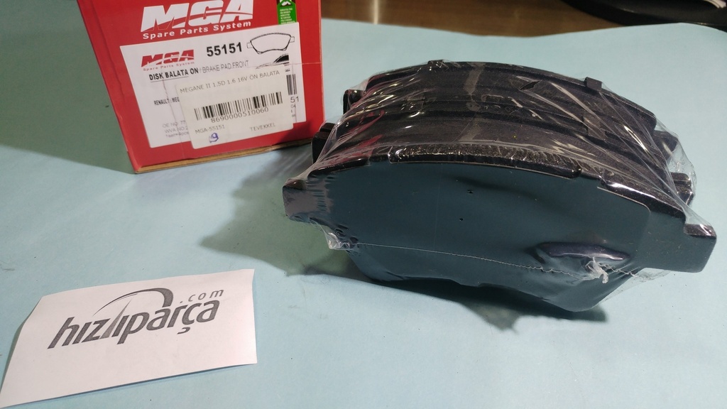 [MGA-55151] Megane 2 1.5D 1.6 16V Ön Balata 410608713R