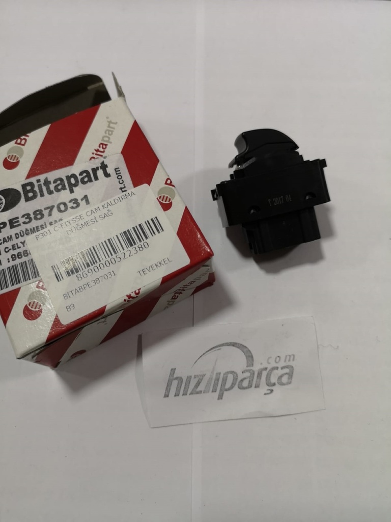 [MCAR AN-633] P301 C-Elysse Cam Kaldırma Düğmesi Sağ 96657927ZD