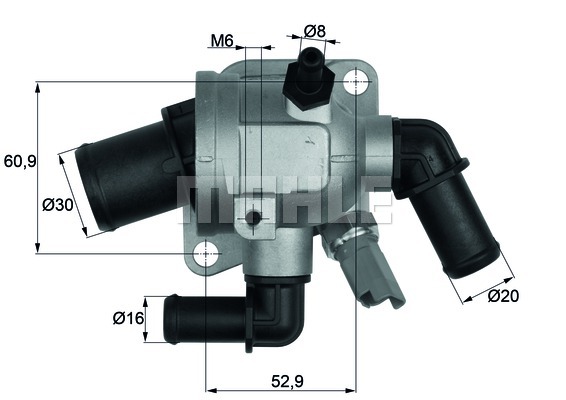 [MAHLE TI17388] Albea Doblo Palio Punto 1.3 Multijet Termostat Muşurlu 55224021