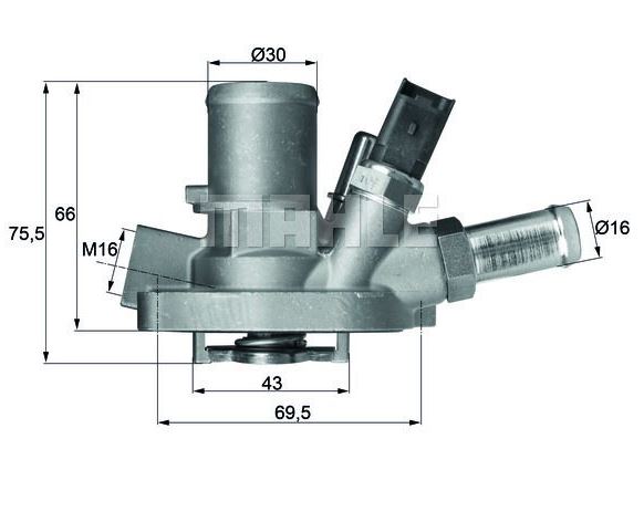 [MAHLE TI147.80] Linea Bravo Grande Punto 1.4 07- T-Jet Termostat 55208964