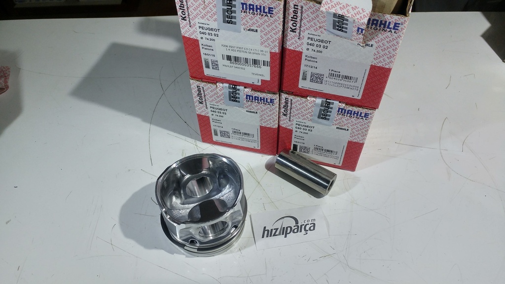[MAHLEP 0400302] P206 P207 P307 C3 C4 C5 ( 98-10 ) 1.4 Hdi Piston Segman 050