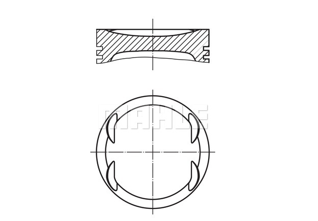 [MAHLE 0309900] Caddy 04-11 Golf 04-11 Passat 09-15 Polo 05- BCB Piston Segman Std 036107065AH