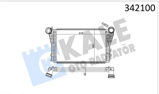 [KLR-352435] Turbo Radyatörü Audi A6 2.7 3.0 Tdi 4F0145805E